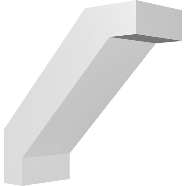 Ekena Millwork 5-in. W x 12-in. D x 12-in. H Burlington Architectural Grade PVC Knee Brace BRCP05X12X12BUR - main